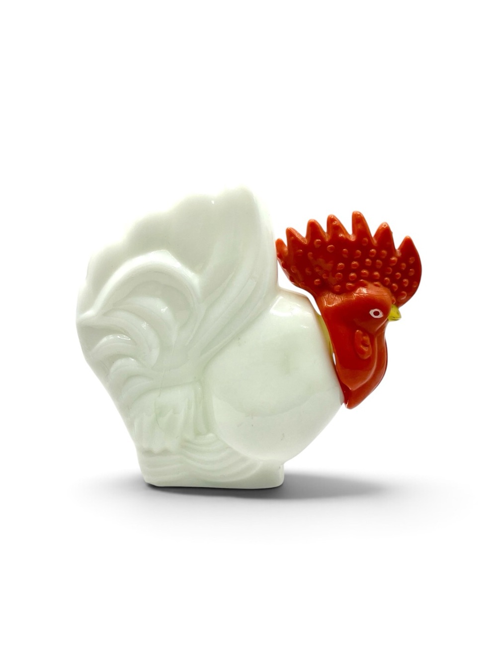 Vintage Avon Milk Glass Rooster Lotion Bottle